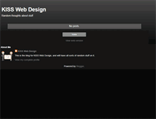 Tablet Screenshot of kisswebdesign.blogspot.com