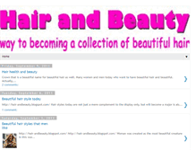 Tablet Screenshot of hair-andbeauty.blogspot.com