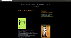 Desktop Screenshot of burningbooksinprint.blogspot.com