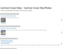 Tablet Screenshot of carnivalcruiseshipphotos.blogspot.com