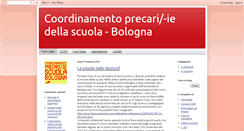 Desktop Screenshot of coordinamentoprecariscuolabologna.blogspot.com