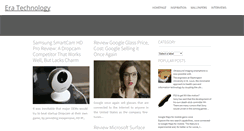 Desktop Screenshot of eratechnology.blogspot.com