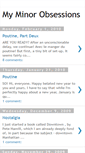 Mobile Screenshot of myminorobsessions.blogspot.com