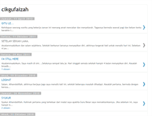 Tablet Screenshot of cikgufaizah.blogspot.com