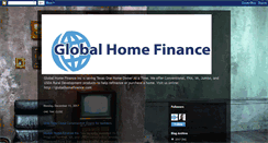 Desktop Screenshot of globalhomefinance.blogspot.com