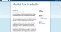 Desktop Screenshot of martial-arts-nashville.blogspot.com