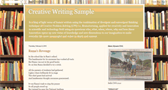 Desktop Screenshot of creativewritingsample.blogspot.com