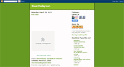 Desktop Screenshot of kiasimalaysian.blogspot.com