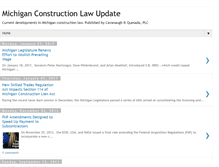 Tablet Screenshot of michiganconstructionlaw.blogspot.com