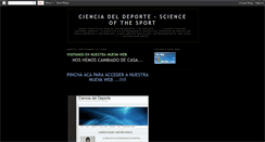 Desktop Screenshot of cienciadeldeporte.blogspot.com