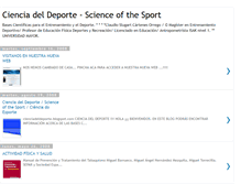 Tablet Screenshot of cienciadeldeporte.blogspot.com