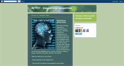 Desktop Screenshot of iqtestcompetition.blogspot.com
