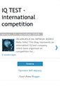 Mobile Screenshot of iqtestcompetition.blogspot.com