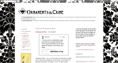 Desktop Screenshot of ornamentsandcrime.blogspot.com