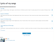 Tablet Screenshot of lyricsoffmysongs.blogspot.com