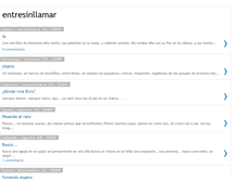 Tablet Screenshot of entresinllamar.blogspot.com