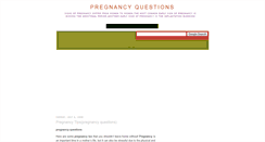 Desktop Screenshot of pregnancy-questions.blogspot.com