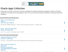Tablet Screenshot of oracleappscollection.blogspot.com