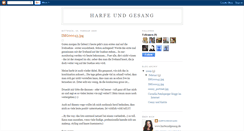Desktop Screenshot of harfeundgesang.blogspot.com