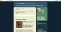Desktop Screenshot of forwantofalbums.blogspot.com