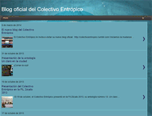 Tablet Screenshot of colectivoentropico.blogspot.com