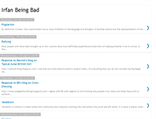 Tablet Screenshot of irfanbeingbad-irfan.blogspot.com
