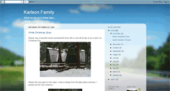 Desktop Screenshot of karlsonfamily.blogspot.com