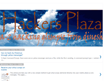 Tablet Screenshot of hackersplaza.blogspot.com