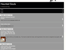 Tablet Screenshot of hauntedsouls.blogspot.com