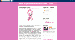 Desktop Screenshot of faith-prayer-healing.blogspot.com