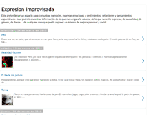 Tablet Screenshot of expresionimprovisada.blogspot.com