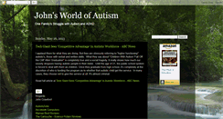 Desktop Screenshot of johnsautism.blogspot.com