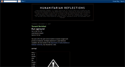 Desktop Screenshot of humanitarianreflections.blogspot.com