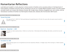 Tablet Screenshot of humanitarianreflections.blogspot.com