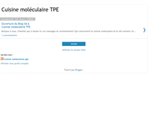 Tablet Screenshot of cuisinemolculairetpe.blogspot.com