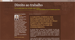 Desktop Screenshot of direitoaotrabalho.blogspot.com