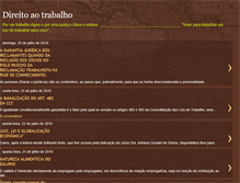 Tablet Screenshot of direitoaotrabalho.blogspot.com