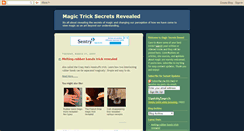 Desktop Screenshot of magicsecretsreveal.blogspot.com