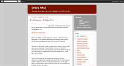 Desktop Screenshot of ohiosfirst.blogspot.com