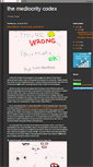 Mobile Screenshot of mediocritycodex.blogspot.com