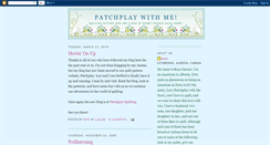 Desktop Screenshot of patchplaywithme.blogspot.com