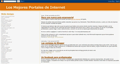 Desktop Screenshot of losmejoresportalesdeinternet.blogspot.com