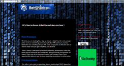 Desktop Screenshot of betsharkspoker.blogspot.com