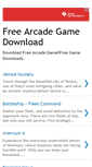 Mobile Screenshot of freearcadegamedownload.blogspot.com