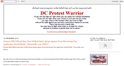 Desktop Screenshot of dcprotestwarrior.blogspot.com