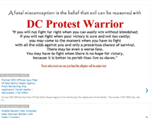 Tablet Screenshot of dcprotestwarrior.blogspot.com