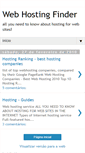 Mobile Screenshot of hosting-finder.blogspot.com