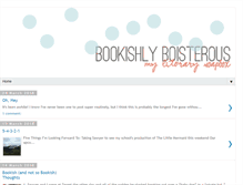 Tablet Screenshot of bookishlyboisterous.blogspot.com