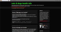 Desktop Screenshot of cats-dogs-health-info.blogspot.com
