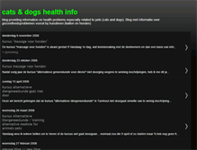 Tablet Screenshot of cats-dogs-health-info.blogspot.com
